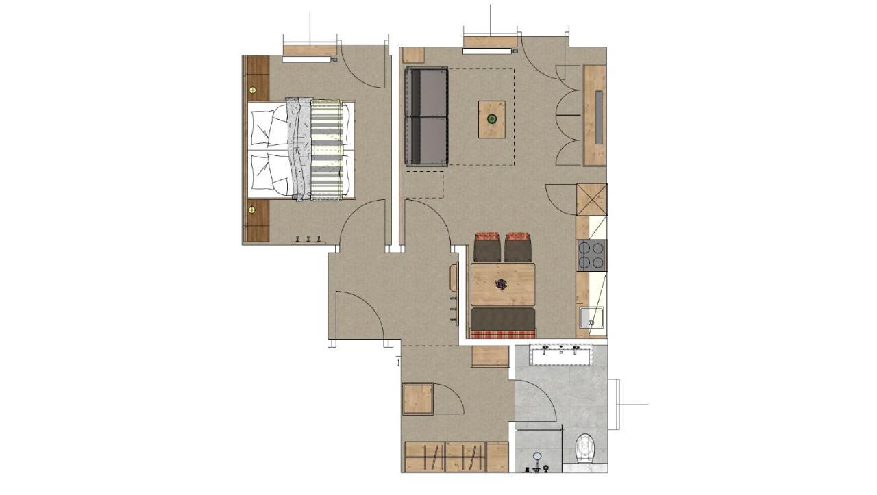 Apartments & Garni Alpenrose オーバータウエルン エクステリア 写真